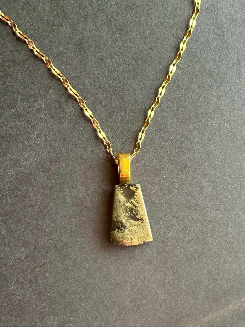 Apache Pyrite Pendant Necklace | 925 Chain | | Gift Bag Included